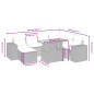 vidaXL 8-tlg. Garten-Sofagarnitur mit Kissen Schwarz Poly Rattan vidaXL 8-tlg. Garten-Sofagarnitur mit Kissen Schwarz Poly Rattan