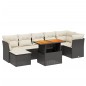 vidaXL 8-tlg. Garten-Sofagarnitur mit Kissen Schwarz Poly Rattan vidaXL 8-tlg. Garten-Sofagarnitur mit Kissen Schwarz Poly Rattan