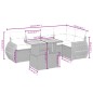 vidaXL 6-tlg. Garten-Sofagarnitur mit Kissen Schwarz Poly Rattan vidaXL 6-tlg. Garten-Sofagarnitur mit Kissen Schwarz Poly Rattan