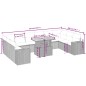 vidaXL 11-tlg. Garten-Sofagarnitur mit Kissen Schwarz Poly Rattan vidaXL 11-tlg. Garten-Sofagarnitur mit Kissen Schwarz Poly Rattan