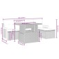 vidaXL 6-tlg. Garten-Sofagarnitur mit Kissen Schwarz Poly Rattan vidaXL 6-tlg. Garten-Sofagarnitur mit Kissen Schwarz Poly Rattan