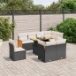 vidaXL 9-tlg. Garten-Sofagarnitur mit Kissen Schwarz Poly Rattan vidaXL 9-tlg. Garten-Sofagarnitur mit Kissen Schwarz Poly Rattan