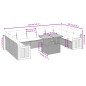 vidaXL 11-tlg. Garten-Sofagarnitur mit Kissen Schwarz Poly Rattan vidaXL 11-tlg. Garten-Sofagarnitur mit Kissen Schwarz Poly Rattan