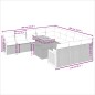 vidaXL 11-tlg. Garten-Sofagarnitur mit Kissen Schwarz Poly Rattan vidaXL 11-tlg. Garten-Sofagarnitur mit Kissen Schwarz Poly Rattan