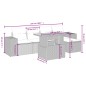 vidaXL 6-tlg. Garten-Sofagarnitur mit Kissen Schwarz Poly Rattan vidaXL 6-tlg. Garten-Sofagarnitur mit Kissen Schwarz Poly Rattan