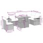 vidaXL 7-tlg. Garten-Sofagarnitur mit Kissen Schwarz Poly Rattan vidaXL 7-tlg. Garten-Sofagarnitur mit Kissen Schwarz Poly Rattan