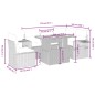 vidaXL 6-tlg. Garten-Sofagarnitur mit Kissen Schwarz Poly Rattan vidaXL 6-tlg. Garten-Sofagarnitur mit Kissen Schwarz Poly Rattan