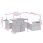 vidaXL 6-tlg. Garten-Sofagarnitur mit Kissen Schwarz Poly Rattan vidaXL 6-tlg. Garten-Sofagarnitur mit Kissen Schwarz Poly Rattan