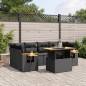 vidaXL 7-tlg. Garten-Sofagarnitur mit Kissen Schwarz Poly Rattan vidaXL 7-tlg. Garten-Sofagarnitur mit Kissen Schwarz Poly Rattan