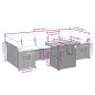 vidaXL 8-tlg. Garten-Sofagarnitur mit Kissen Schwarz Poly Rattan vidaXL 8-tlg. Garten-Sofagarnitur mit Kissen Schwarz Poly Rattan