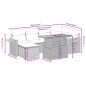vidaXL 7-tlg. Garten-Sofagarnitur mit Kissen Schwarz Poly Rattan vidaXL 7-tlg. Garten-Sofagarnitur mit Kissen Schwarz Poly Rattan