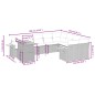 vidaXL 10-tlg. Garten-Sofagarnitur mit Kissen Schwarz Poly Rattan vidaXL 10-tlg. Garten-Sofagarnitur mit Kissen Schwarz Poly Rattan