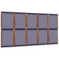 vidaXL 5-tlg. Paravent Dunkelblau 350x180 cm vidaXL 5-tlg. Paravent Dunkelblau 350x180 cm