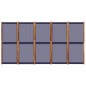 vidaXL 5-tlg. Paravent Dunkelblau 350x180 cm vidaXL 5-tlg. Paravent Dunkelblau 350x180 cm