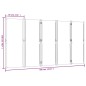 vidaXL 5-tlg. Paravent Dunkelblau 350x180 cm vidaXL 5-tlg. Paravent Dunkelblau 350x180 cm