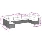 vidaXL 10-tlg. Garten-Sofagarnitur mit Kissen Braun Poly Rattan vidaXL 10-tlg. Garten-Sofagarnitur mit Kissen Braun Poly Rattan