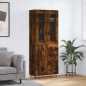 Highboard Räuchereiche 69,5x34x180 cm Holzwerkstoff Highboard Räuchereiche 69,5x34x180 cm Holzwerkstoff