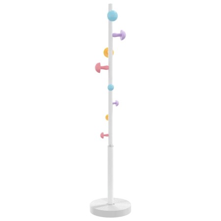 vidaXL Garderobenständer Weiß 172 cm Pulverbeschichtetes Eisen