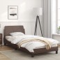 vidaXL Bettgestell mit Kopfteil Braun 90x190 cm Kunstleder vidaXL Bettgestell mit Kopfteil Braun 90x190 cm Kunstleder