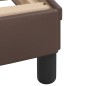 vidaXL Bettgestell mit Kopfteil Braun 90x190 cm Kunstleder vidaXL Bettgestell mit Kopfteil Braun 90x190 cm Kunstleder