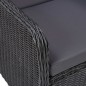 vidaXL 3-tlg. Garten-Essgruppe Schwarz vidaXL 3-tlg. Garten-Essgruppe Schwarz