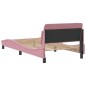 vidaXL Bettgestell mit Kopfteil Rosa 100x200 cm Samt vidaXL Bettgestell mit Kopfteil Rosa 100x200 cm Samt