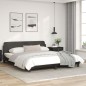 vidaXL Bettgestell mit Kopfteil Schwarz 180x200 cm Kunstleder vidaXL Bettgestell mit Kopfteil Schwarz 180x200 cm Kunstleder