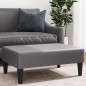 vidaXL Fußhocker Grau 77x55x31 cm Kunstleder vidaXL Fußhocker Grau 77x55x31 cm Kunstleder