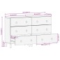 vidaXL Beistellschränke 2 Stk. 60x33x75 cm Massivholz Mango vidaXL Beistellschränke 2 Stk. 60x33x75 cm Massivholz Mango