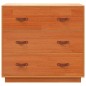 vidaXL Sideboard Wachsbraun 80x40x75 cm Massivholz Kiefer vidaXL Sideboard Wachsbraun 80x40x75 cm Massivholz Kiefer