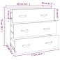 vidaXL Sideboard Wachsbraun 80x40x75 cm Massivholz Kiefer vidaXL Sideboard Wachsbraun 80x40x75 cm Massivholz Kiefer