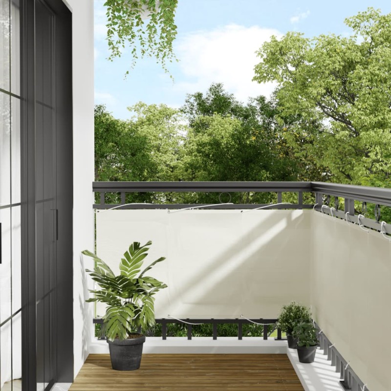 vidaXL Balkon-Sichtschutz Creme 75x800 cm 100 % Polyester-Oxford vidaXL Balkon-Sichtschutz Creme 75x800 cm 100 % Polyester-Oxford