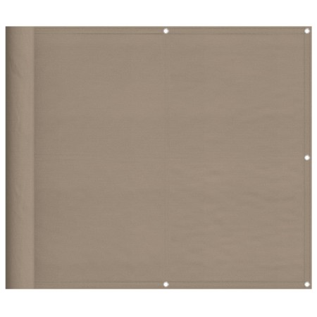 vidaXL Balkon-Sichtschutz Taupe 90x1000 cm 100 % Polyester-Oxford