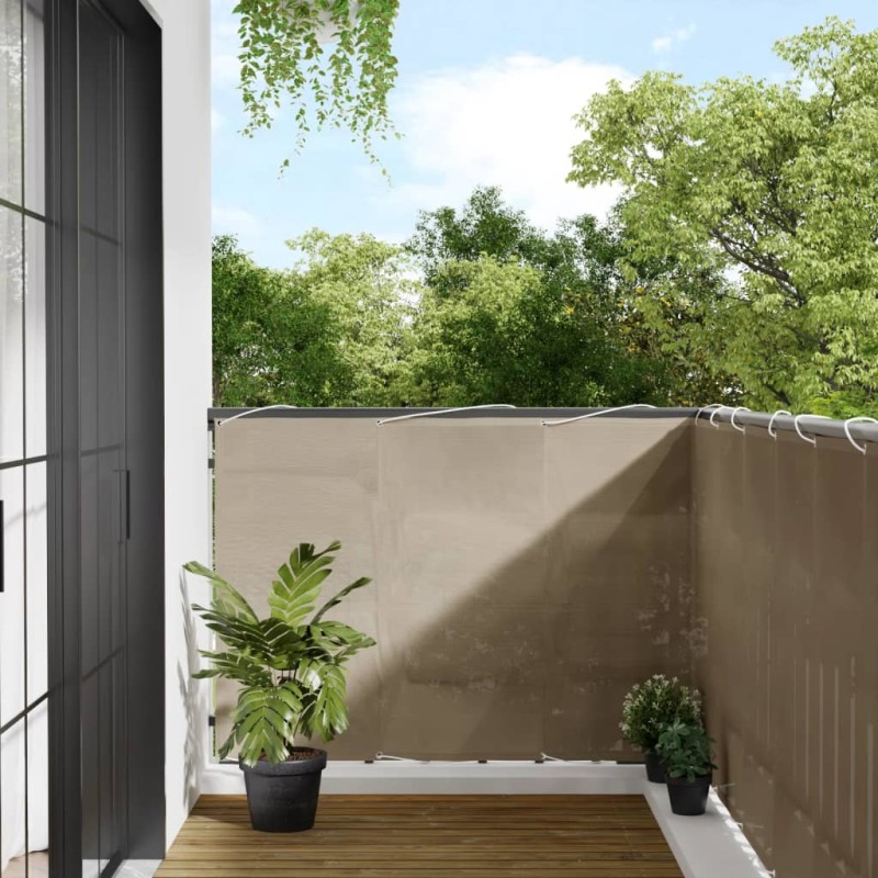 vidaXL Balkon-Sichtschutz Taupe 120x800 cm 100 % Polyester-Oxford vidaXL Balkon-Sichtschutz Taupe 120x800 cm 100 % Polyester-Oxford