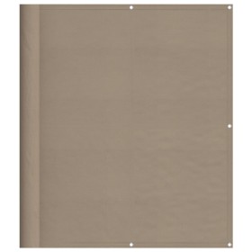 vidaXL Balkon-Sichtschutz Taupe 120x800 cm 100 % Polyester-Oxford