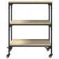 vidaXL Küchenwagen Sonoma-Eiche 60x41x76 cm Holzwerkstoff vidaXL Küchenwagen Sonoma-Eiche 60x41x76 cm Holzwerkstoff