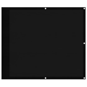 vidaXL Balkon-Sichtschutz Schwarz 90x800 cm 100 % Polyester-Oxford