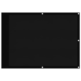 vidaXL Balkon-Sichtschutz Schwarz 75x800 cm 100 % Polyester-Oxford