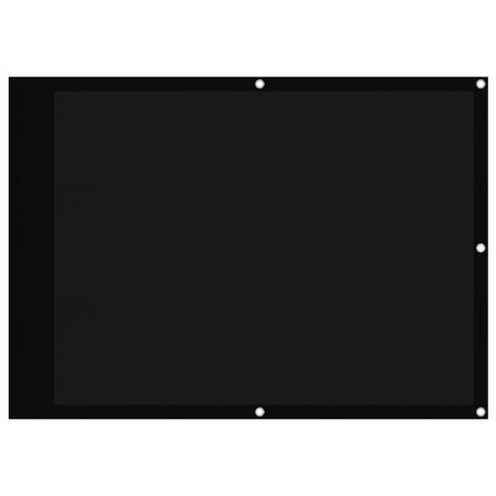 vidaXL Balkon-Sichtschutz Schwarz 75x800 cm 100 % Polyester-Oxford