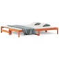 vidaXL Tagesbett Ausziehbar Wachsbraun 90x190 cm Massivholz Kiefer vidaXL Tagesbett Ausziehbar Wachsbraun 90x190 cm Massivholz Kiefer