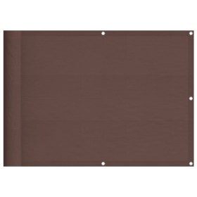 vidaXL Balkon-Sichtschutz Braun 75x800 cm 100 % Polyester-Oxford