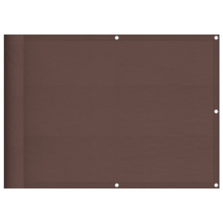 vidaXL Balkon-Sichtschutz Braun 75x800 cm 100 % Polyester-Oxford
