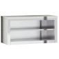 vidaXL Küchen-Wandschrank mit Ablage Edelstahl vidaXL Küchen-Wandschrank mit Ablage Edelstahl