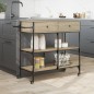 vidaXL Küchenwagen Sonoma-Eiche 105x42x95 cm Holzwerkstoff vidaXL Küchenwagen Sonoma-Eiche 105x42x95 cm Holzwerkstoff