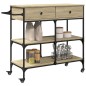vidaXL Küchenwagen Sonoma-Eiche 105x42x95 cm Holzwerkstoff vidaXL Küchenwagen Sonoma-Eiche 105x42x95 cm Holzwerkstoff