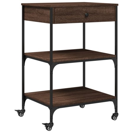 vidaXL Küchenwagen Braun Eichen-Optik 60x48x89,5 cm Holzwerkstoff