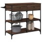 vidaXL Küchenwagen Braun Eichen-Optik 105x42x95 cm Holzwerkstoff vidaXL Küchenwagen Braun Eichen-Optik 105x42x95 cm Holzwerkstoff