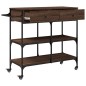 vidaXL Küchenwagen Braun Eichen-Optik 105x42x95 cm Holzwerkstoff vidaXL Küchenwagen Braun Eichen-Optik 105x42x95 cm Holzwerkstoff