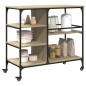 vidaXL Küchenwagen Sonoma-Eiche 100x45x89,5 cm Holzwerkstoff vidaXL Küchenwagen Sonoma-Eiche 100x45x89,5 cm Holzwerkstoff