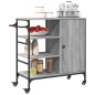 vidaXL Küchenwagen Grau Sonoma 87,5x38,5x84,5 cm Holzwerkstoff vidaXL Küchenwagen Grau Sonoma 87,5x38,5x84,5 cm Holzwerkstoff